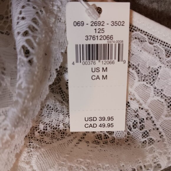 NEW Aerie Paisley Lace Longline‎ Bralette Ivory Size M - Picture 7 of 12